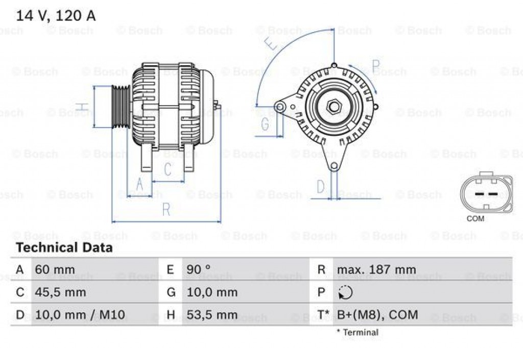 Alternator E60 E61 E63 E64 X3 E65 E66